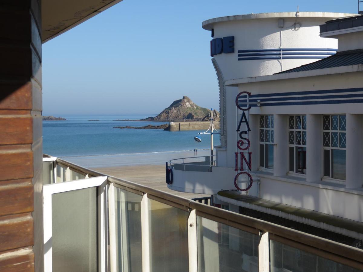 Les Bains Studio Vue Mer Pleneuf-Val-Andre Bagian luar foto