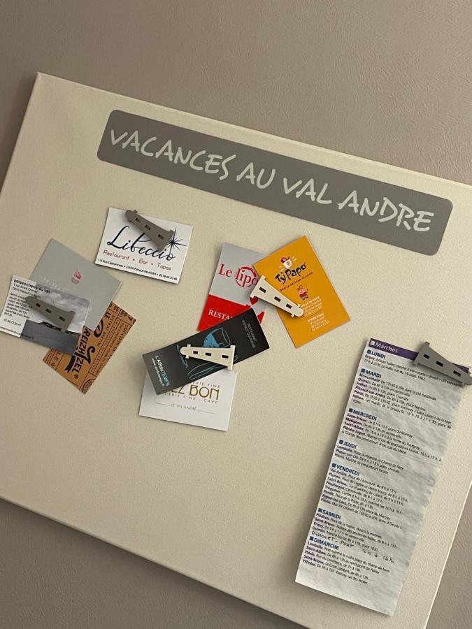 Les Bains Studio Vue Mer Pleneuf-Val-Andre Bagian luar foto