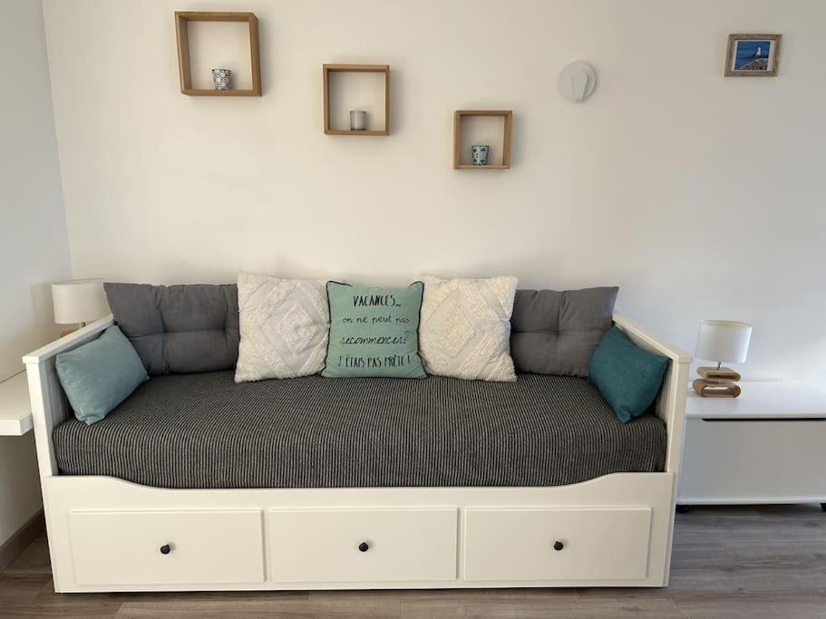 Les Bains Studio Vue Mer Pleneuf-Val-Andre Bagian luar foto